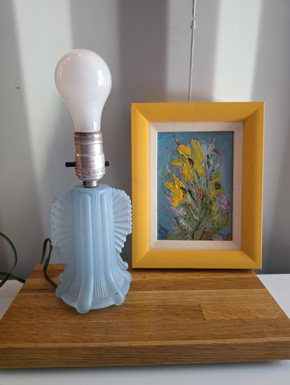 Art Deco Glass Lamp